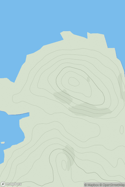 Thumbnail image for Torr Mor [Mallaig to Fort William] showing contour plot for surrounding peak